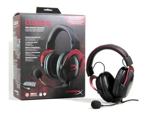 Imagen 2 de 7 de Auriculares Gamer Hyperx Cloud Ii Microfono Ps4 Pc Xbox Wii