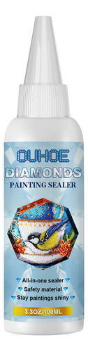 Sellador De Pintura Diamond Art: Pegamento De Secado Rápido,