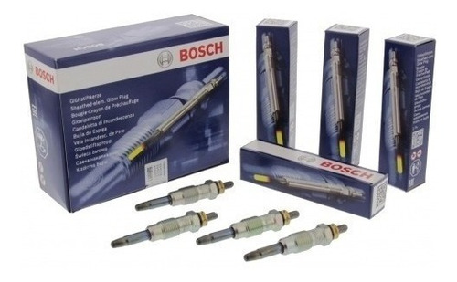 Kit X4 Bujias Bosch Calentadoras Fiat Fiorino 1.7 Diesel