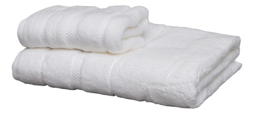 Juego De Toalla Y Toallon Espalma Dual Vision Air Cotton Blanco Lisa