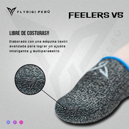 Imagen 2 de 7 de Guantes / Mangas Flydigi V5 Call Of Duty / Free Fire / Pubg