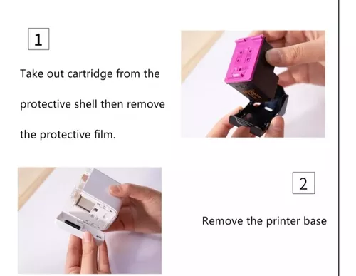 PEKOKO Impresora portátil Mini impresora de inyección de tinta Color  Impresora de código de barras 1200dpi inalámbrica