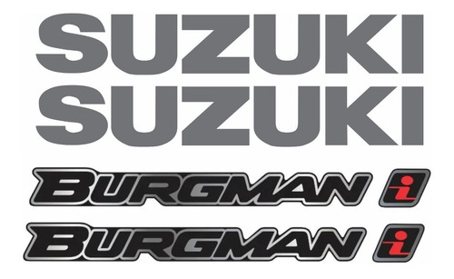 Adesivos Suzuki Burgman 2011 Moto Vermelha Bgm08