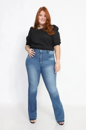 Calça jeans biotipo plus size sales