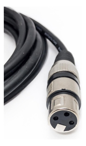 Cabo Microfone 6mm Xlr/xlr Preto 5 Mt