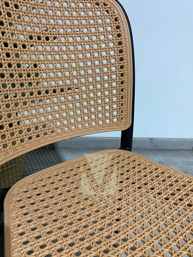 Set 4 Sillas Comedor/terraza/camping Rattan Modelo Lombardia