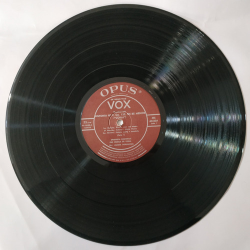Música Disco Vinilo, Beethoven Sinfonia N: 9 En Re Menor (Usado)