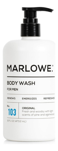 Marlowe. No. 103 Gel De Baño Hombre, Pino Y Madera, 16 Oz
