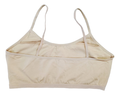 Corpiño Top Bra Niña Tirante Delgado Algodón 78-88 Cm 6 Pz
