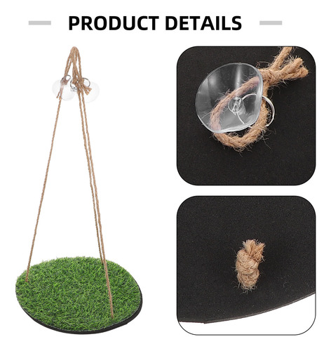 Hamaca Lizard: Columpio De Césped Artificial Para Loros Y Pá