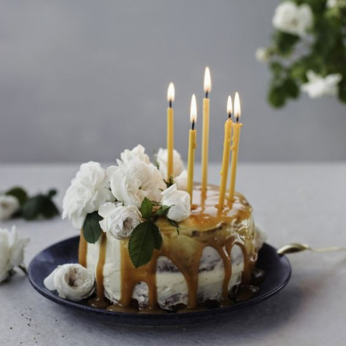 Imagen 2 de 4 de Vela Cumpleaños, Cera De Abeja Natural. 16 Unidades