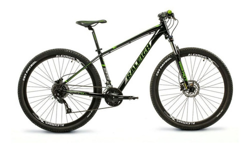 Mountain bike Raleigh Mojave 4.0 R27.5 22" 27v frenos de disco mecánico cambios Shimano Acera M3000 color negro/verde  