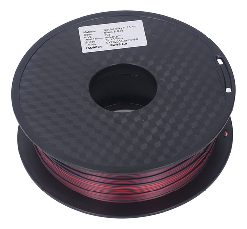 Consumível De Filamento Pla Para Impressão 3d 1,75 Mm, Preto