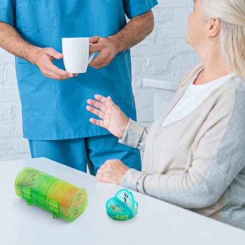 Daily Pill Organizer (twice-a-day) - Weekly Am/pm Pill Box,