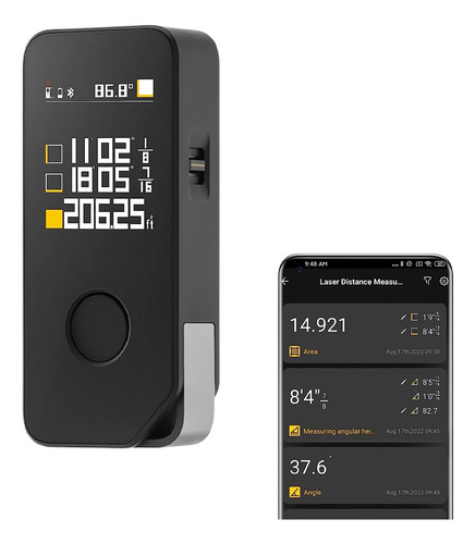 Apexforge Laser Measure Pro Con Bluetooth, 5 Modos