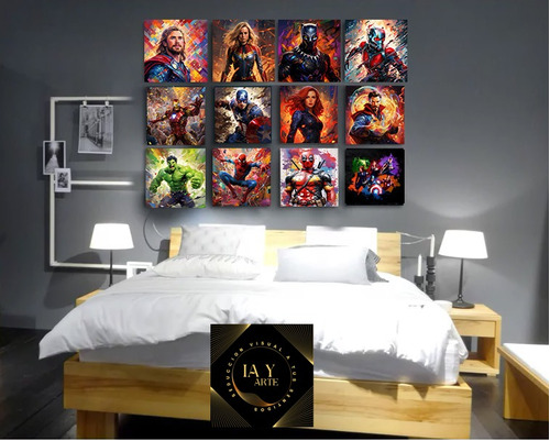 Avengers-posters Decorativos-set De 12 Posters Vengadores