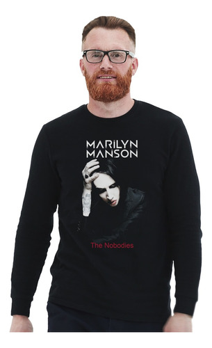 Polera Ml Marilyn Manson The Nobodies Rock Impresión Directa