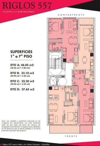 Imagen 3 de 6 de Departamento En El Emprendimiento Riglos 557