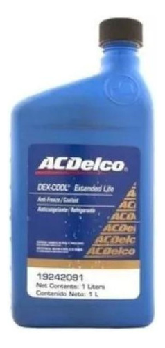 Liquido Refrigerante 1lt Dex-cool Organico Acdelco 3c