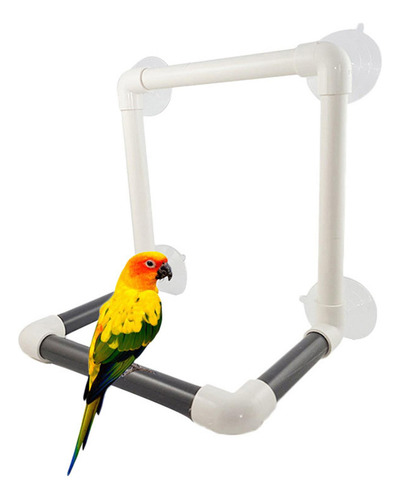 Pet Bird Parrot Shower Perch Parrot Stand Con 4 Ventosas