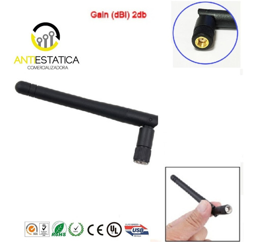 Antena Wifi 2.4g En 2dbi-rg178-l109 