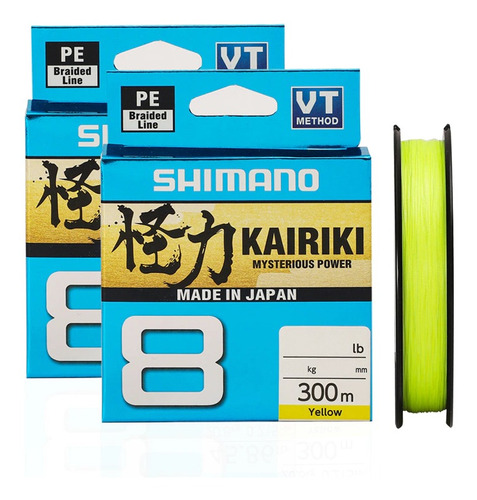 Linha Shimano Multifilamento Kairiki Pe X8 150m 0,28mm 40lbs