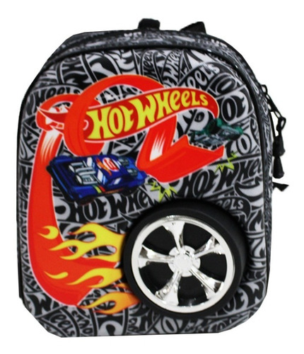 Imagem 8 de 10 de Mochilete E Lancheira Maxtoy Escolar Hotwheels Dune Dourado