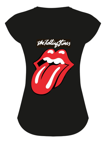 Polera Mujer Personalizada,the Rolling Stones, Color,diseño