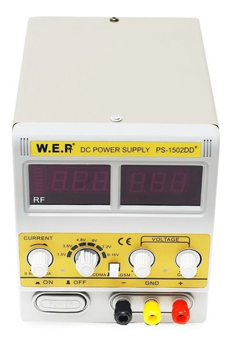 Fuente Regulada Variable Wep 1502 Dd+  0 - 15v / 2 Amps