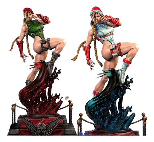 Street Fighter Cammy +holiday Archivo Stl Para Impresión 3d