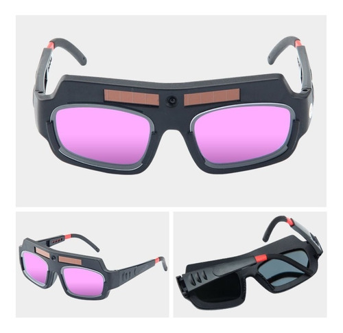 KOBWA Gafas de Soldar de Oscurecimiento Automático Gafas de Protección para Soldar Protección Para Los Ojos -Suministro de Energía Solar 