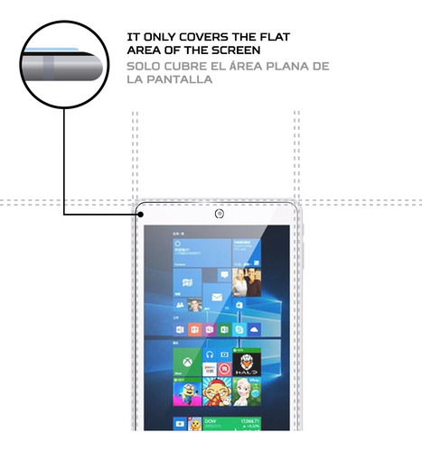 Protector De Pantalla Antishock Para Cube Iwork8 Air