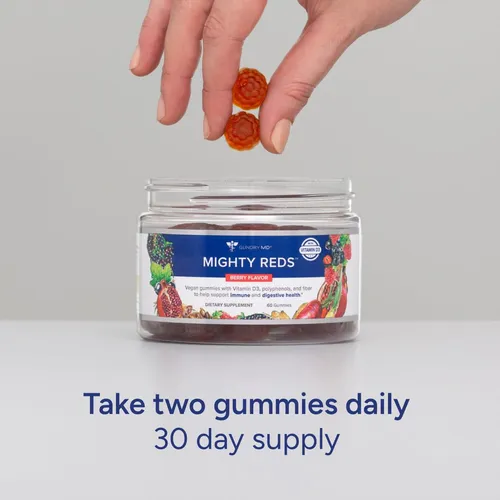 Suplemento De Gomitas Gundry Md Mighty Reds Con Polifenoles