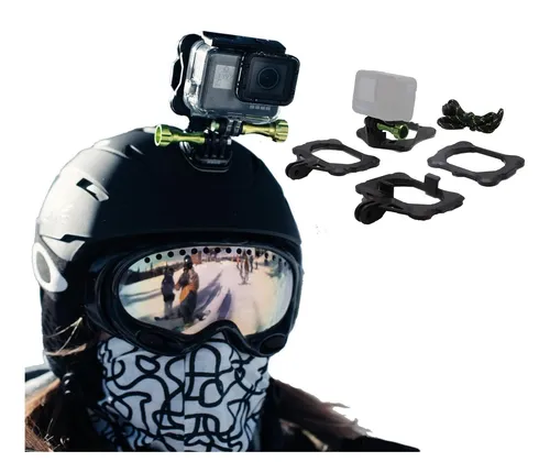 Soporte Para Casco De Cámara De Acción Snap Mounts Pro Para