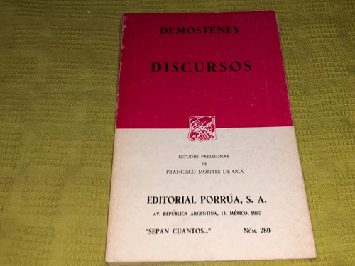 Discursos - Demóstenes - Porrúa