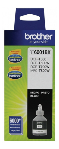 Botella Tinta Original Brother Bt6001bk Negro Dcpt300 T500