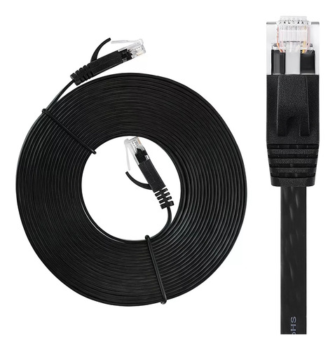 Cable Red Plano De 30 Metros Categoría 6 Cat6 Rj45 Utp Ether