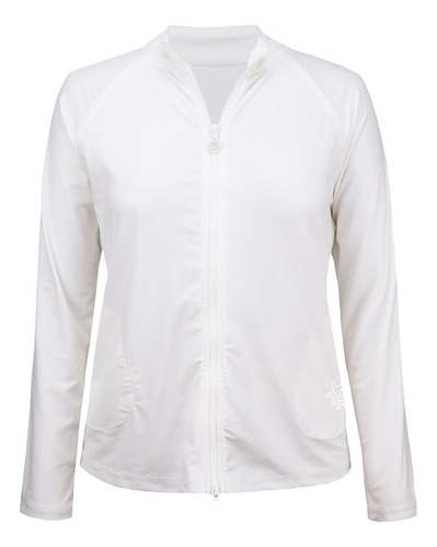 Uv Skinz Chaqueta De Agua Para Mujer Upf 50+, Blanco