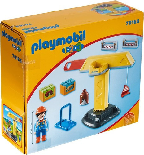 Bloques Para Armar Playmobil 1.2.3. Grúa 70165 Cantidad de piezas 10