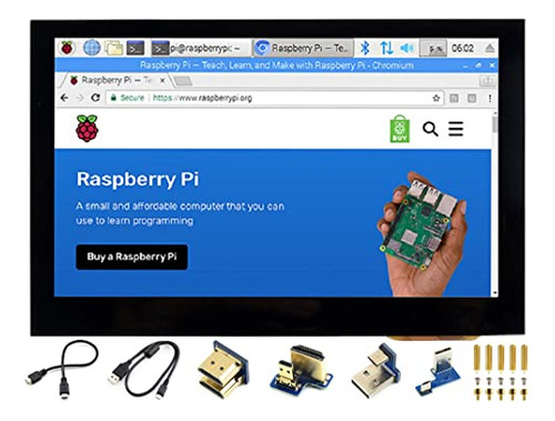 Pantalla Táctil Hdmi 4.3puLG Ips 800x480 Para Raspberry Pi