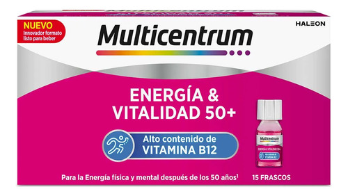 Multivitaminas Centrum Energia Y Vitalidad 50+ X 15 Frascos