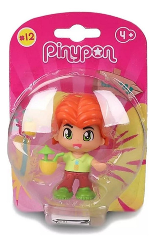 Pinypon Muñeca Serie 12 Figura Con Accesorio Nene Anaranjado