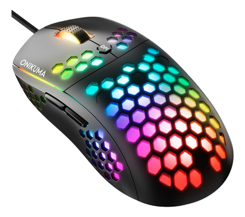 Mouse Gamer Onikuma Cw903 Luces Rgb 5 Botones Usb