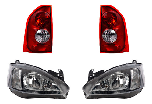Kit Faros P/foco H1/h7 Y Calaveras Depo Tornado 2004 - 2011