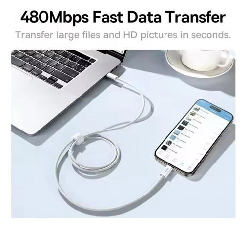 Cable Lightning De Uso Rudo Para iPhone