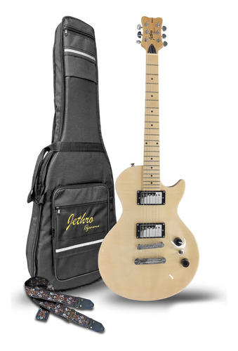 Guitarra Electrica Jethro Series By Steelpro 035lx Color NATURAL FLAME Material del diapasón Maple Orientación de la mano Diestro