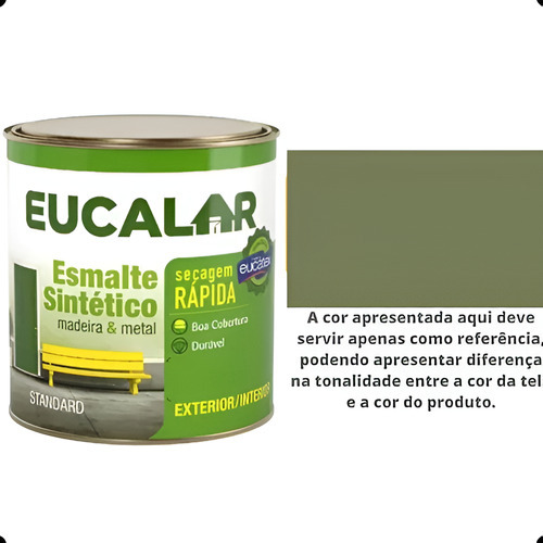 Tinta Esmalte Eucalar Verde Nilo 1/4 Eucatex