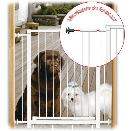 Separador de pasillo grande para bebés Pet Gate, de 70 a 80 cm, 83 cm