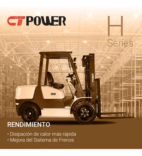Autoelevador Ct Power Serie H Fd30 Diesel 3tn
