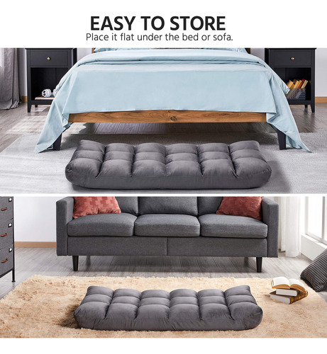Yaheetech Silla Plegable De Suelo Con Respaldo Ajustable Aco